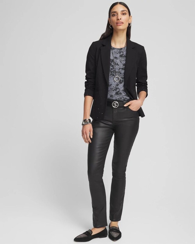 Touch of Cool Snake Print Layering Tee - image 2
